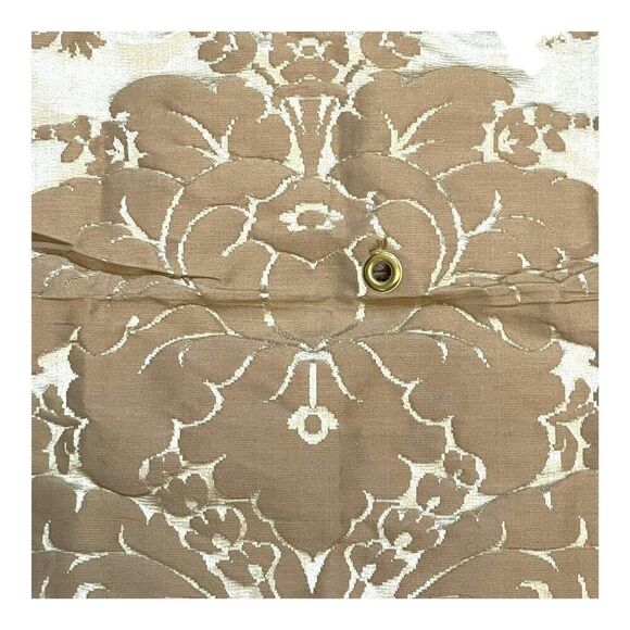 SCHUMACHER Fabric Sample Fawn Centennial Damask 75% Cotton 25% Silk 23” X 25” - Picture 4 of 5